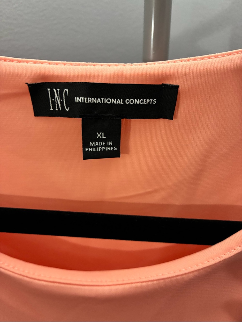 Brand New INC International Concepts Coral Peach Dolman Sleeve Blouse - Picture 2 of 4
